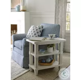 Azure Cove Hawthorn Egret Chairside Table