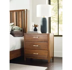 Monogram Walnut Monogram Medium Stain 3 Drawer Nightstand