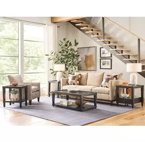 Oliver Hamilton Ebony Rectangular Coffee Table with Casters
