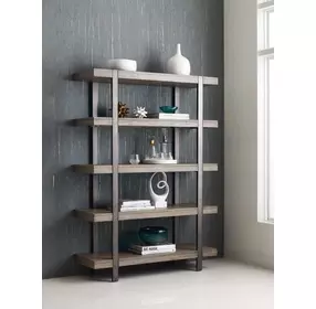 Sandler Gray Bookshelf with 4 Shelves