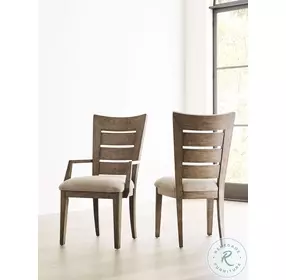 Horizon Smoke Ladder Back Arm Chair Set of 2