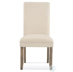 Colby Beige Parson Chair Set of 2