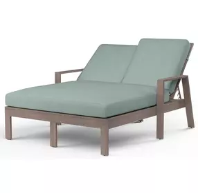 Laguna Cast Mist 77" Outdoor Double Chaise