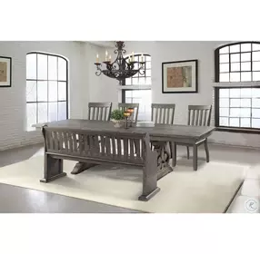 Stanford Smokey Walnut Pew Bench