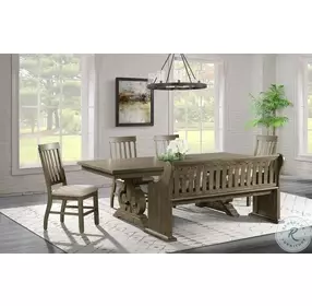 Stanford Gray Pew Bench