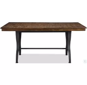 District Rustic Extendable Gathering Height Dining Room Set