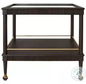 Dublin Espresso Oak Classic Bar Cart