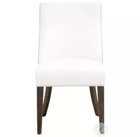 Duet LiveSmart Peyton Pearl And Burnt Brown Performance Fabric Dining Chair Set Of 2