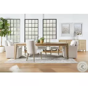 Duet LiveSmart Peyton Pearl and Bisque French Performance Fabric Head Chair