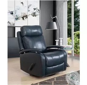 Duffy Ryegate Sapphire Blue Swivel Glider Recliner