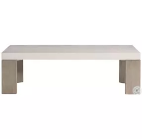 Lorenzo Vintage Cream And Flint Rectangular Cocktail Table