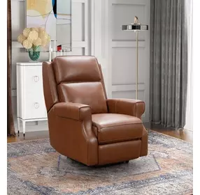 Durham Colchester Bitters Leather Power Recliner with Power Lumbar and USB Charging