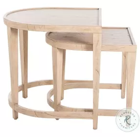 Dustin Blonde Natural Nesting Tables