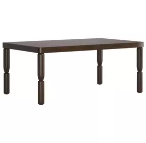 Verge Handcrafted Walnut Extendable Rectangular Dining Table
