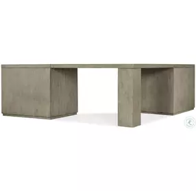 Blue Ridge Soft Smoked Gray Corner Desk with Two Lateral File Cabinet