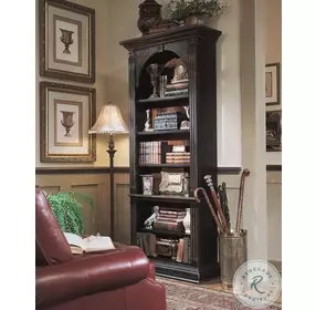 Melange Black Bookcase