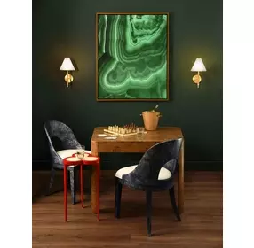 Jett Matte Dark Burl Wood 2 Drawer Square Game Table