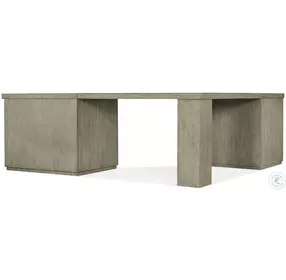 Blue Ridge Soft Smoked Gray Corner Desk with File and Lateral File Cabinet
