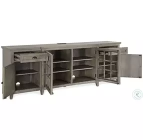 Ashton Grove Dovetail Grey Wood 90" Console