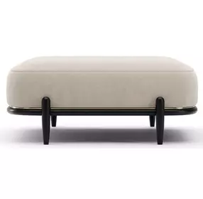 Madera Oatmeal Upholstered Rectangular Ottoman