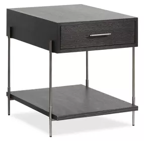Spencer Dark Briarsmoke Rectangular End Table