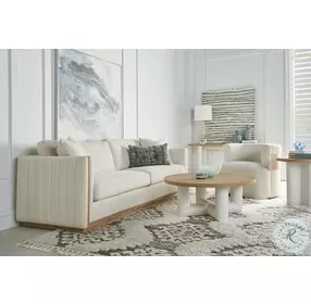 Garrison Washed Oak And Emory White Console Table