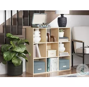 Piperton Tan Nine Cube Organizer