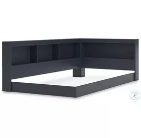 Simmenfort Navy Blue Youth Bookcase Storage Bedroom Set