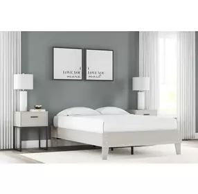 Socalle Light Natural Full Platform Bed