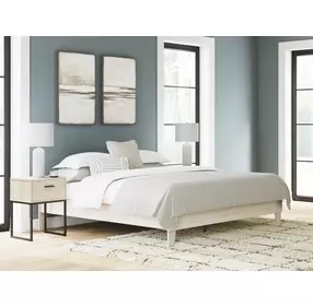 Socalle Light Natural King Platform Bed