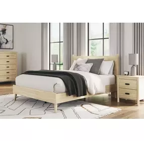 Cabinella Tan Queen Panel Headboard
