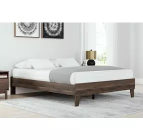 Calverson Mocha Platform Queen Bed