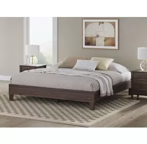 Calverson Brown King Platform Bed