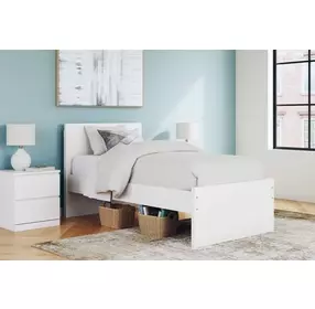 Onita White Twin Panel Headboard