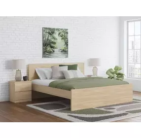Onita Natural Queen Panel Platform Bed