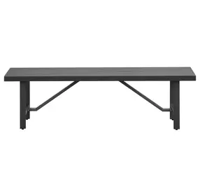 Navarro Outdoor Dining Mocha Outdoor Dining Bench