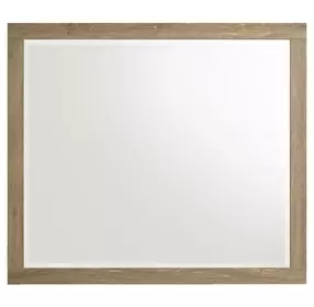 Newhall Vintage Oak Melamine Rectangular Dresser Mirror