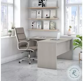 Echo Gray Sand L Shaped Desk