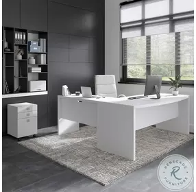 Echo Pure White Lateral File Cabinet