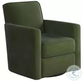 Bella Green Forrest Staright Arm Swivel Glider Chair