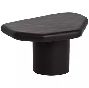 Della Black Free Form Small Concrete Top Outdoor Cocktail Table