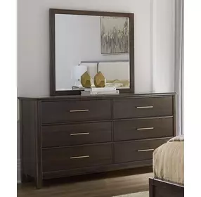 Nordhaven Nordic Walnut 6 Drawer Dresser