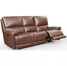 Highland Brown Coffee Zero Gravity Power Reclining Living Room Set with Power Headrest and USB Charging