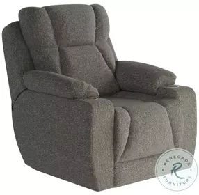 Challenger Athens Nickel Power Headrest Wall Hugger Big Mans Recliner