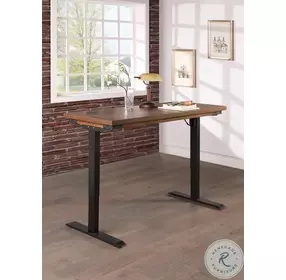 Addison Dry Auburn Sit Stand Desk
