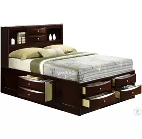 Madison Mahogany Bookcase Storage Bedroom Set