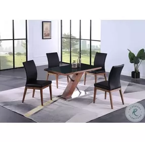 Emma Black Side Chair Set of 2