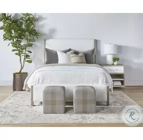 Emmett LiveSmart Peyton Pearl Upholstered Performance Fabric King Platform Bed