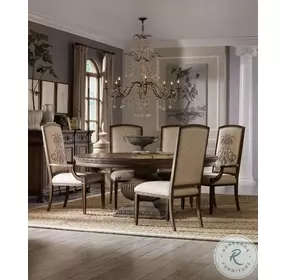 Melody Rustic Walnut 72'' Round Dining Table