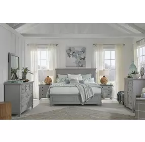 Harborwick Harbor Gray Queen Panel Bed